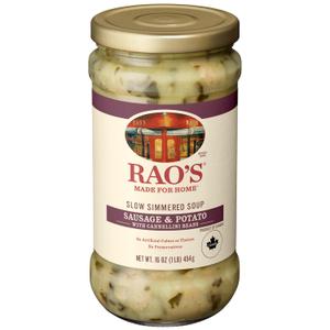 Rao's Made for Home Sausage & Potato Soup, 16oz, Real Vegetables, Traditional Italian Heat and Serve Soup (EXP 02/04/27)