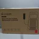 Shiatsu Neck and Back Massager with Heat, 4D Kneading Back Massager for Pain Relief Deep Tissue, Comfortable Back Massage for Chair, Massage Mat for Home Office, Gifts for Christmas Women Men Parents (Black)