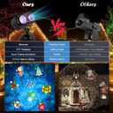 HAKUTA Christmas Projector Lights,HD Wave Ocean Effect LED Projector with 10 HD Slides (3D Ocean Wave +Patterns) and Remote Control for Christmas, Halloween, Thanksgiving