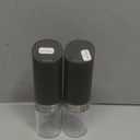 Sangcon Gravity Electric Salt and Pepper Grinder Set with Dust Cover, Battery Operated(4 AAA), Large Capacity, Adjustable Coarseness, One Hand Automatic Salt and Pepper Shakers Set Mill with LED Light