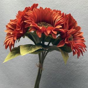 6pcs Sunflowers Artificial Flowers with 6 Large Sunflower Heads and Long Stems for Indoor Outdoor DIY Wedding Bouquets Baby Shower Centerpieces Floral Arrangements Party Tables Home Office Decorations