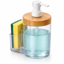Clear Soap Dispenser with sponge holder