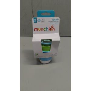 Munchkin Splash Cups & Trainer Lids, 7oz (Green/Blue)