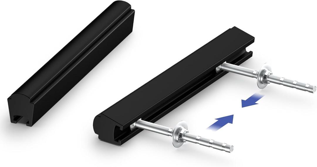 Peaha 5 Pack Adjustable Cabinet Drawer Pulls 1" to 4" (25-102mm) Adjustable Hole Distance for Cabinet, Black Cabinet Hardware Handles