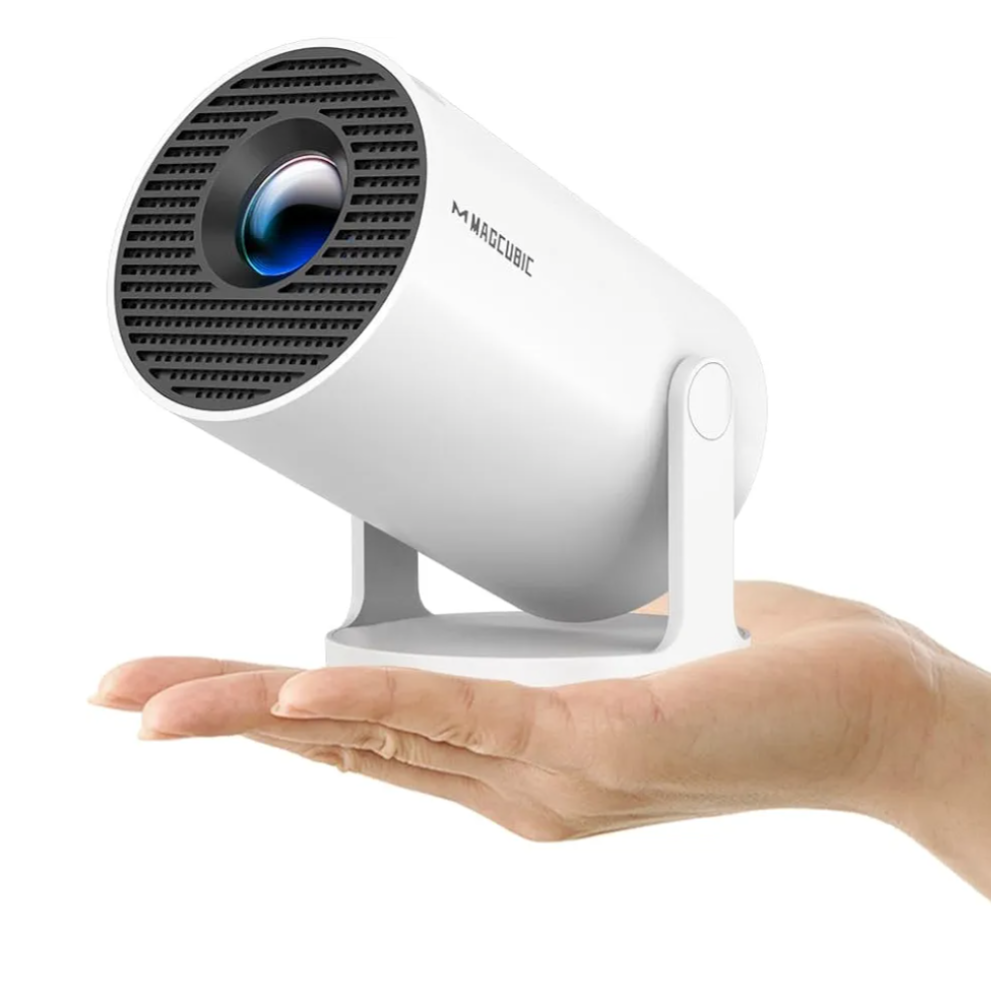 Magcubic 2025 Upgraded HY300PRO Mini Projector with WiFi and Bluetooth, Portable Projector 4K Support, Auto Keystone, 180 Degree Rotation, Smart Proyector for Home Outdoor Android 14