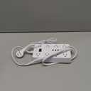 Power Strip with USB,Surge Protector Flat Plug with 8 Widely Spaced Outlets and 6 USB Ports(1 USB C), 5ft Extension Cord Wall Mountable Phone Tablet Laptop Computer Multiple Devices (White)