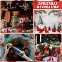 Wesiti 100 Pcs Christmas Mini Resin Red Cardinal Bird Figurines to Hide Tiny Cardinals Miniature Figurine Christmas Ornament for Gift Xmas Miniature Garden Craft Cake Topper Decoration (Elegant)