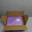 Homiest 100 Pack Light Purple Satin Napkins 17x17 Inches - Scalloped Square Silky Elegant Dinner Decor for Wedding, Restaurant, Graduation Party