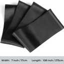 Babenest Satin Chair Sashes Ties Upgraded 50 pcs Chair Ribbons Bows for Wedding Banquet Party Christmas Baby Shower Events Decoration (Black)