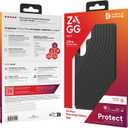 ZAGG Denali Samsung Galaxy S24 Case - Dual Layer Impact Protection with Graphene, 16ft Drop Resistant, 100% Recycled, Textured Non-Slip Grip, Black