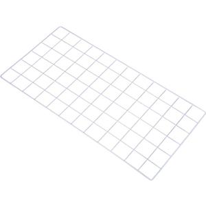 PATIKIL 24"x12" Wire Grid Panel, 1 Pack Wall Grid Decorative Panels Board Photo Pictures Display Decor Hanging Organizer for Home Office, White