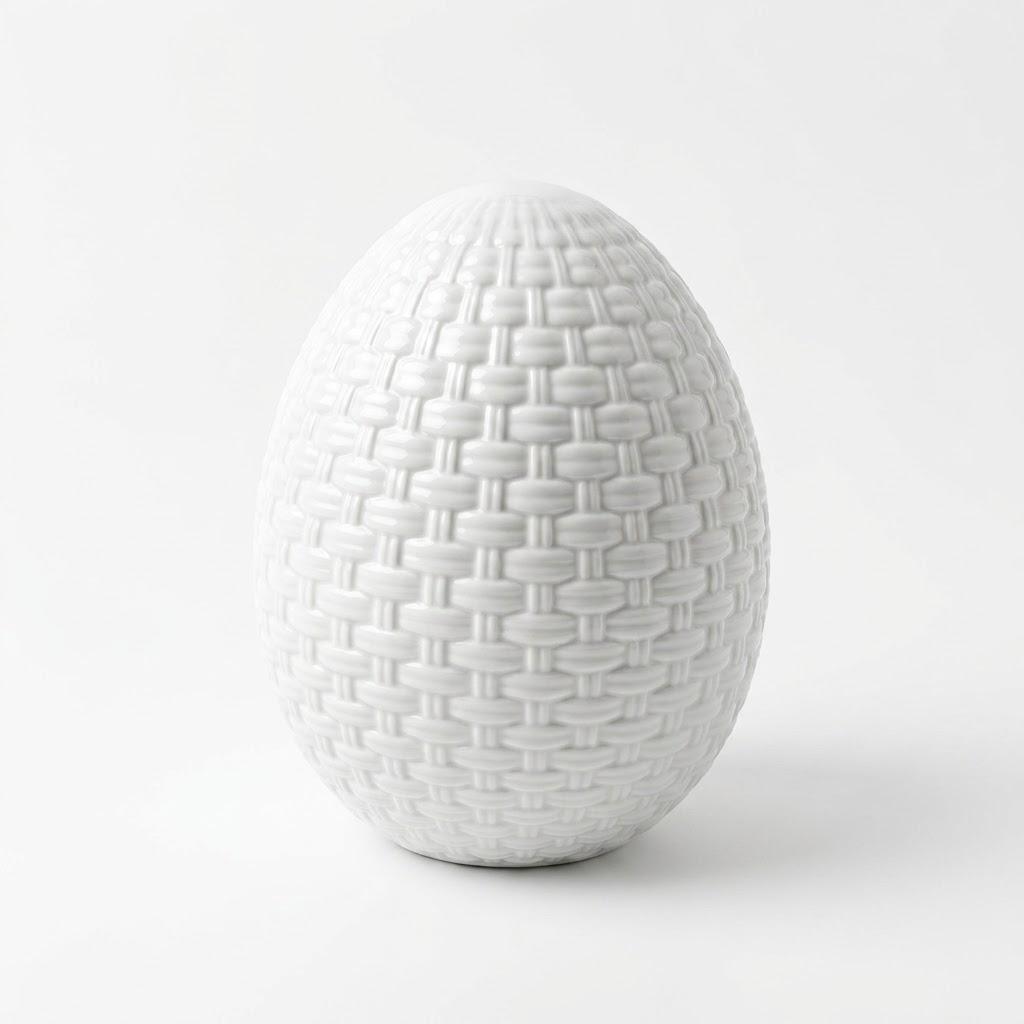 White egg home decor