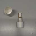 Ms Lovely Pearlescent Travel Perfume Atomizer Bottle  5ml Refillable Mini Spray for Purse, TSA Approved Portable Fragrance Dispenser (White and Gold)