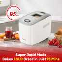 Davivy 3.5 lb Large Capacity Bread Maker with 2 Kneading Paddles