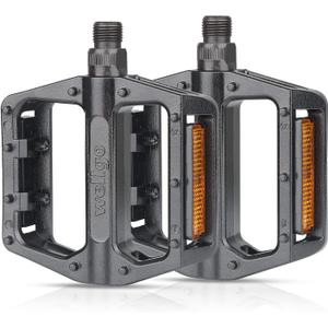 MOHEGIA Bike Pedals,Mountain Bicycle Pedal Sets,9/16 Compatible, Non-Slip Aluminum Alloy Replacement for BMX MTB-Pair