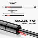 2 Pcs Rear Window Glass Lift Supports Struts Shocks Prop Rod Fit for 1991-2003 Ford Explorer, 1991-1994 Mazda Navajo, 1997-2001 Mercury Mountaineer 4608