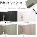 Nuanchu 118 x 45 Inches Mdf Board and Batten Wall Panel Kit Wainscoting
