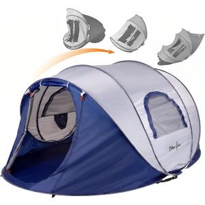 Easy Pop Up Tent Waterproof Instant Pop Up Camping Tent, Small, 4 Person