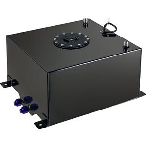 EVIL ENERGY 10 Gallon Fuel Cell Gas Tank Aluminum with Level Sender Black Street Drift