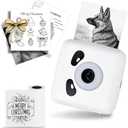 Mini Sticker Printer - Print Pods Mini Printer, 300Dpi Portable Sticker Maker for Kids Scrapbook/DIY/Journal/Travel/Photo, Compatible with iOS&Android