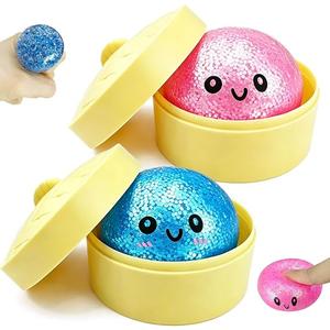 KTRCU Mini Squishies (Blue+Pink 2PCS), (7 pieces)