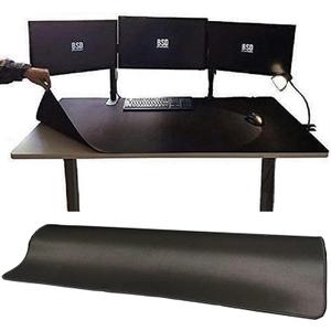 [55" x 27"] Extra-Large Mouse Pads, Gaming mat - Enhance Gaming Experience with The Massive Battle mat, Waterproof, Easy-Clean, and Lint-Free, Desk mat Perfect for PC Game Tables (Black, 3XL)