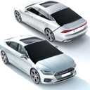 EcoNour Car Windshield Snow Cover Front and Rear Bundle | Upgraded 600D Oxford Fabric | Water, Heat & Sag-Proof Windshield Snow Cover | Back Window Frost Cover Fits Most Sedans, SUVs & Vans | XX-Large