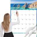 Large Wall Calendar 2026-23" x 15" Large Calendar 2026, Jan. 2026 to Dec. 2026, Vertical Extra Monthly with Julian Date for Office Home Planning & Organizing