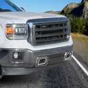 For Sierra Front Bumper Trailer Hook Trim Cover for GMC Sierra 2014-2015 Chrome Exterior Accessories 2pcs