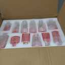 RUCKAE 12 Pack Glass Bud Vases Mini Flower Vase Small Vintage Vases for Centerpiece Table Wedding Decorations Home Decor Party (Gradient Pink)