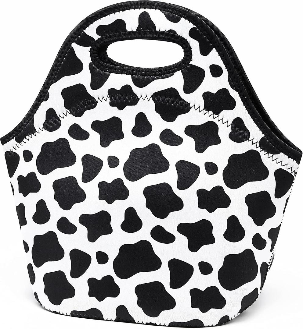 Neoprene Lunch Bag for Women Insulated Lunch Tote Bags Washable Lunch Container Box for Work Picnic Lightweight Meal Prep Bags for Men