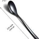 Kyraton Black Teaspoons Set of 12, Stainless Steel Coffee Spoon, Spresso Spoons for Home, Restaurant, Hotel, Parties, Dishwasher Safe