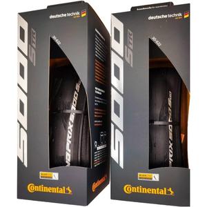 Continental Grand Prix 5000 S TR 700x30 Black - Tubeless Ready - Pack of 2 Tires