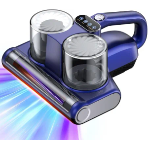 JPHYLL Mattress Vacuum Bed Vacuum Cleaner with UV 16Kpa Suction & 253.7nm UV-C Light & HEPA Filter & Heating & Ultrasonic Quintuple Tech, 30000 RPM/Min Brushroll Rotation Corded