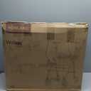 ELENKER Upright Walker, Stand Up Rollator Walker with Padded Seat and Backrest, Lightweight, Compact Folding, Fully Adjustment Frame for Seniors, Blue