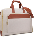 Garment Travel Bag for Women Carry on Garment Bag Up to 3 Suits for Business Trips,2 in 1 Hanging Suitcase Luggage Bags for Travel,Foldable Suit Bag 15.6Inch Laptop Beige