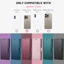 Wallet Case for iPhone 16 Pro, RFID Blocking Credit Card Holder, PU Leather Folio Flip Kickstand Protective Shockproof Cover for Apple 16 pro (Pink, for iPhone 16 Pro - 6.3'')