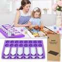 Diamond Painting Accessories Tray Organizer, Art Painting Beads Sorting Storage containers, Diamond Art Tools Kits for Glitter Rhinestones/5D Diamond Embroidery/DIY Crafts (12 Slots Trays)