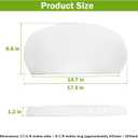 showingo 735172-400.020 Porcelain Toilet Tank Lid Compatible with Cadet Pro 4.8 Lpf 12" Rough Toilet fits Model 4188A Toilets, White