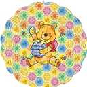 GENANY Honey Bear Hanging Wind Spinners for Women Men, 12 Inch Metal 3D, Stainless Steel Hanging Wind Catchers Sculpture for Outside, Outdoor Spring Decoration, Unique Gift