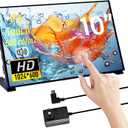 GeeekPi 10.1 Inch Capacitive Touchscreen for Raspberry Pi, HDMI Monitor IPS 1024X600 LCD Display with Dual-Speaker for Raspberry Pi 5/4B/3B+/3B/B+, with Mount Hole to Install Raspberry Pi Board