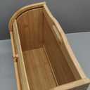 2 Lb. Depot Breadbox for Kitchen Countertop - Vintage-Style Bamboo Bread Box Wood - Japanese Bread Box - Bread Cabinet for Kitchen Counter - Bread Bin - 17'' x 10'' x 7''