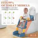 Potty Training Seat, Toddler Toilet Seat for Little Boys Girls, Potty Training Toilet with Urinals, Toddler Step Stool Ladder and Splash Guard