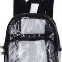 Vomeko Mini Transparent Backpack, Backpack for Work, PVC Transparent, Travel