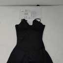 Strapless Shapewear for Women Lace-up Body Shper Backless Shpewear Bodysuit Butt Lifter (X-Large, Black)