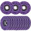 10 Pack Strip Discs Rust Remover Wheel Stripping Wheel for Angle Grinder Paint Strip Wheel Quick Abrasive Discs Rust, Oxidation, Paint Remover (4'' x 5/8'')