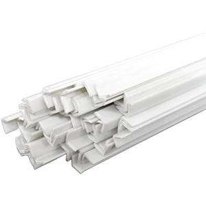CGjiogujio 20pcs 4 x 4 x 250mm ABS Styrene Plastic L Shape Right Angle Bars White