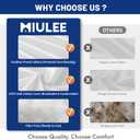 MIULEE 14x36 Inch Down Feather Pillow Insert,Fluffy and Comfy Throw Pillow with Cotton Fabric for Bed Couch and Sofa