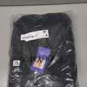 chouyatou Men's Classic Notched Collar Double Breasted Wool Blend Pea Coat (X-Large, Black)