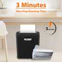 VidaTeco Shredder for Home Use 6-Sheet Strip Cut Paper Shredder,Also Shred Card/Staple,Small Mini Document Shredding Machine for Office with Patented Jam Proof,Portable for Home,2.65-Gal Bin